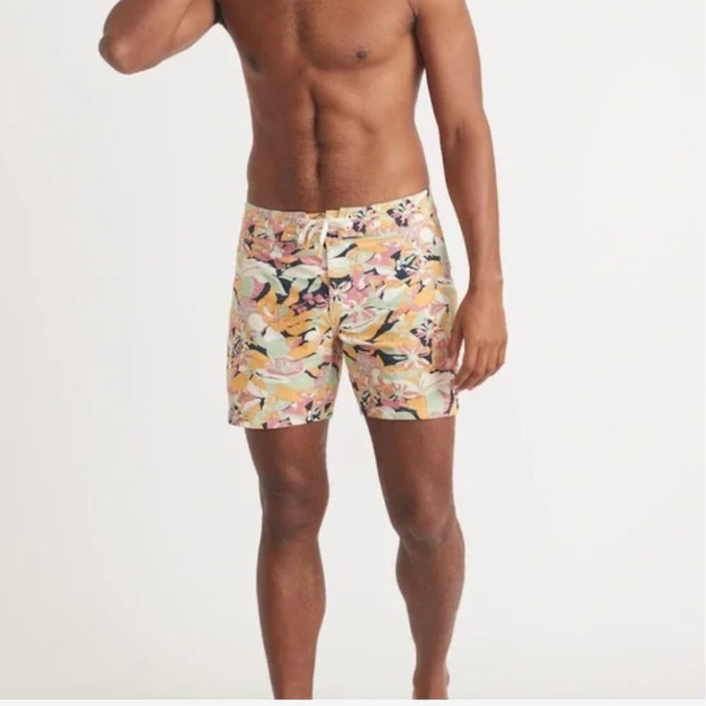 Marine Layer Coronado Board Short in Vintage Floral Print Size 32